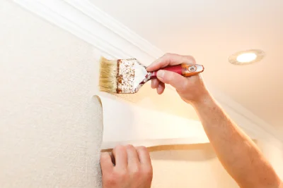 Pose de papier peint à Courlon — revêtements muraux et toiles de verre